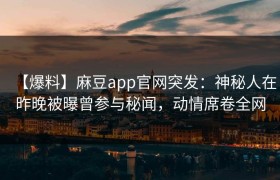 【爆料】麻豆app官网突发：神秘人在昨晚被曝曾参与秘闻，动情席卷全网