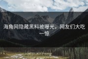海角网隐藏黑料被曝光，网友们大吃一惊