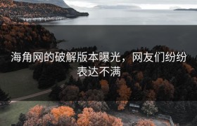 海角网的破解版本曝光，网友们纷纷表达不满