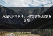 海角网黑料事件，网友们的反应愈发强烈