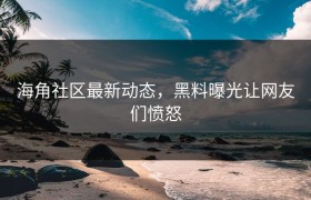海角社区最新动态，黑料曝光让网友们愤怒