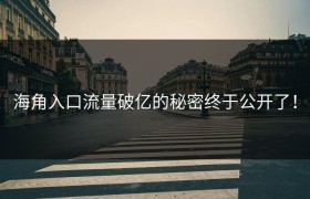 海角入口流量破亿的秘密终于公开了！