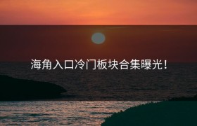 海角入口冷门板块合集曝光！