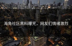 海角社区黑料曝光，网友们情绪激烈