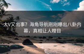 大V又出事？海角导航刚刚曝出八卦内幕，真相让人瞠目