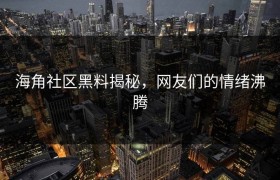 海角社区黑料揭秘，网友们的情绪沸腾