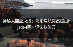 神秘人回应火爆：海角导航突然爆出hjsq内幕，评论数破万