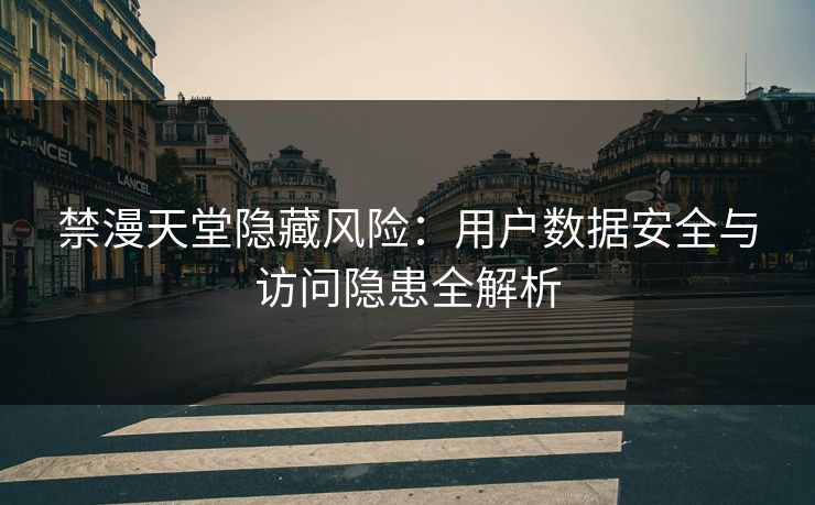 禁漫天堂隐藏风险：用户数据安全与访问隐患全解析